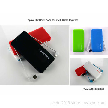 New Mobile Phone Charger 6000mAh with Cables (WY-PB69)